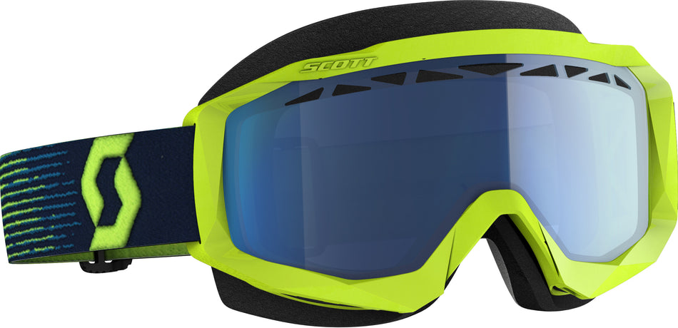 SCOTT Hustle X Snwcrs Goggle Yellow/Blue Blue 272847-1300107