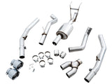 AWE Tuning 09-18 RAM 1500 5.7L (w/Cutouts) 0FG Dual Rear Exit Cat-Back Exhaust - Chrome Silver Tips 3015-32002