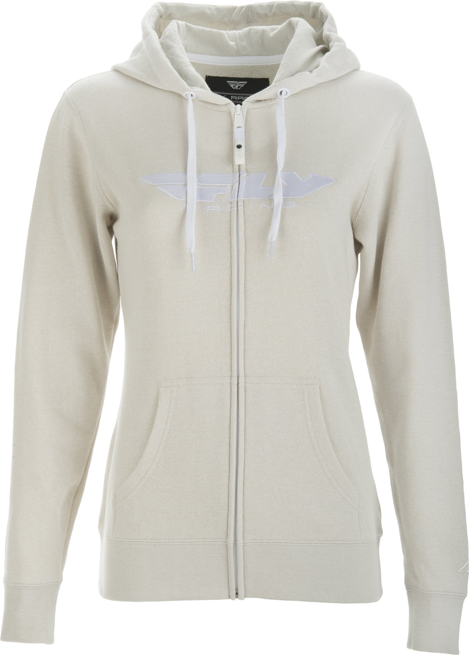 FLY RACING Fly Women's Corporate Zip Up Hoodie Ivory Md 358-5094M