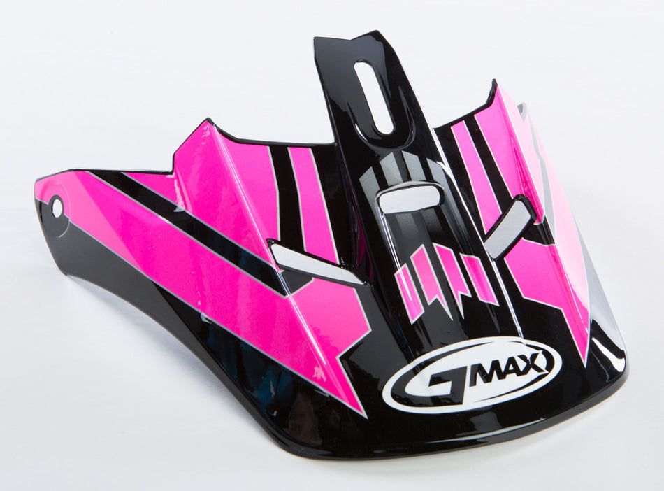 GMAX Visor W/Screws Race Gm-46.2 Black/Pink Xs-Sm G046242