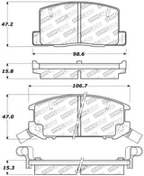 StopTech Performance 1/90-95/00-05 Toyota MR2/Spyder Rear Brake Pads 309.0657