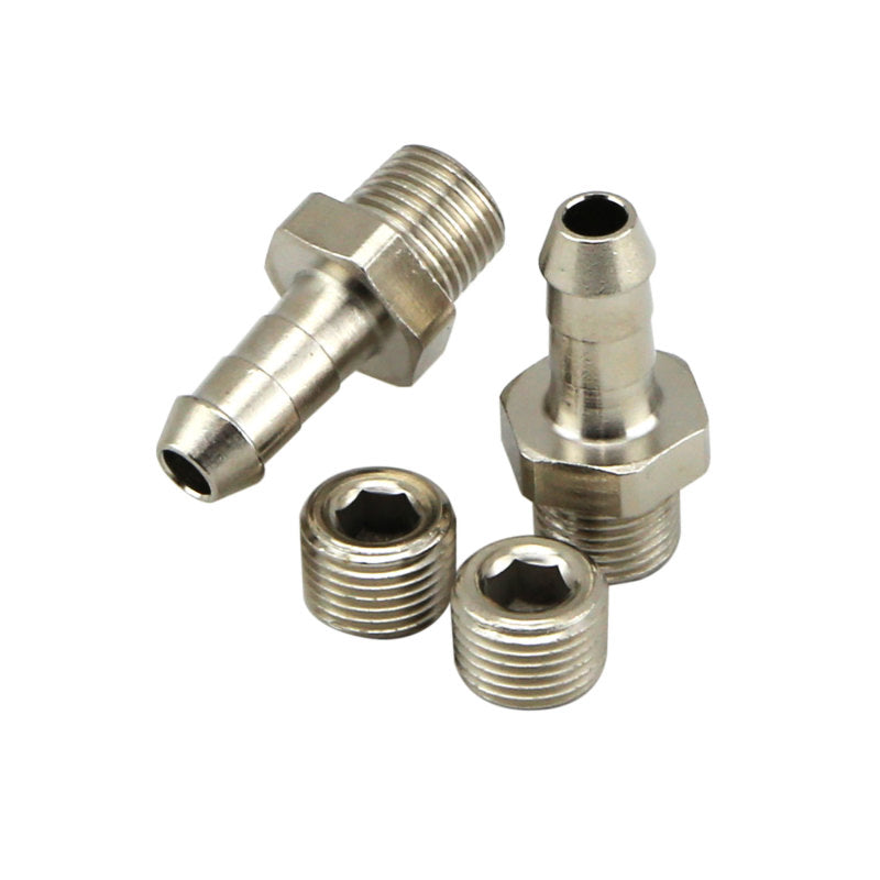 Turbosmart 1/8in NPT 6mm Hose Tail Fittings and Blanks TS-0550-3008