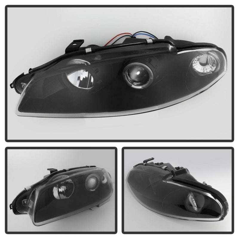 Spyder Mitsubishi Eclipse 97-99 Projector Headlights LED Halo Black High H1 Low H1 PRO-YD-ME97-HL-BK 5011473