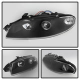 Spyder Mitsubishi Eclipse 97-99 Projector Headlights LED Halo Black High H1 Low H1 PRO-YD-ME97-HL-BK 5011473