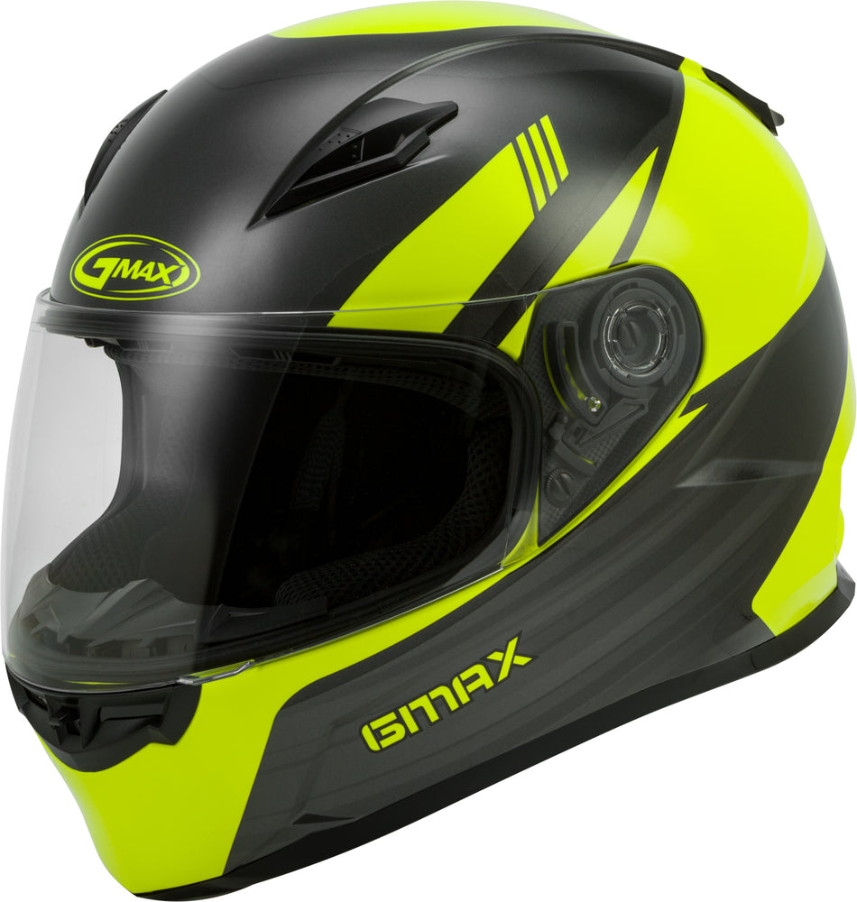 GMAX Youth Gm-49y Full-Face Deflect Helmet Hi-Vis/Grey Yl G1493522