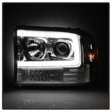 Spyder 99-04 Ford F-250 Super Duty Light Bar Projector Headlights - Chrome (PRO-YD-FF25099V2-LB-C) 5084675