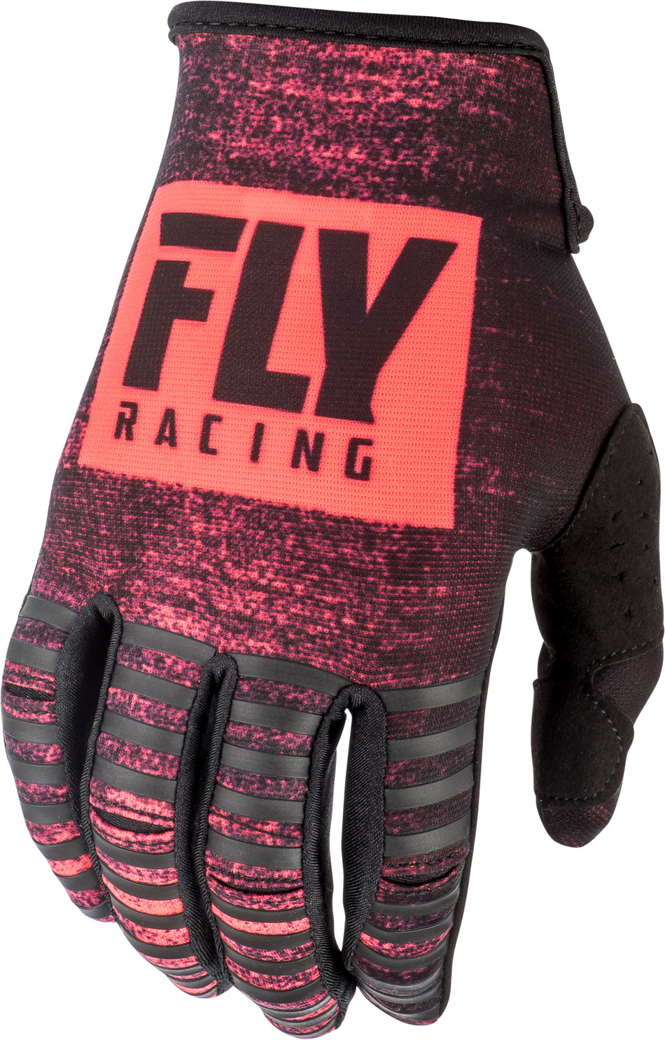 FLY RACING Kinetic Noiz Gloves Neon Red/Black Sz 04 372-51204