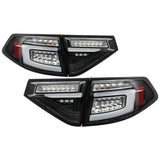 Spyder 08-14 Subara Impreza WRX Hatchback LED Tail Lights Seq Signal Black ALT-YD-SI085D-SEQ-BK 5086730