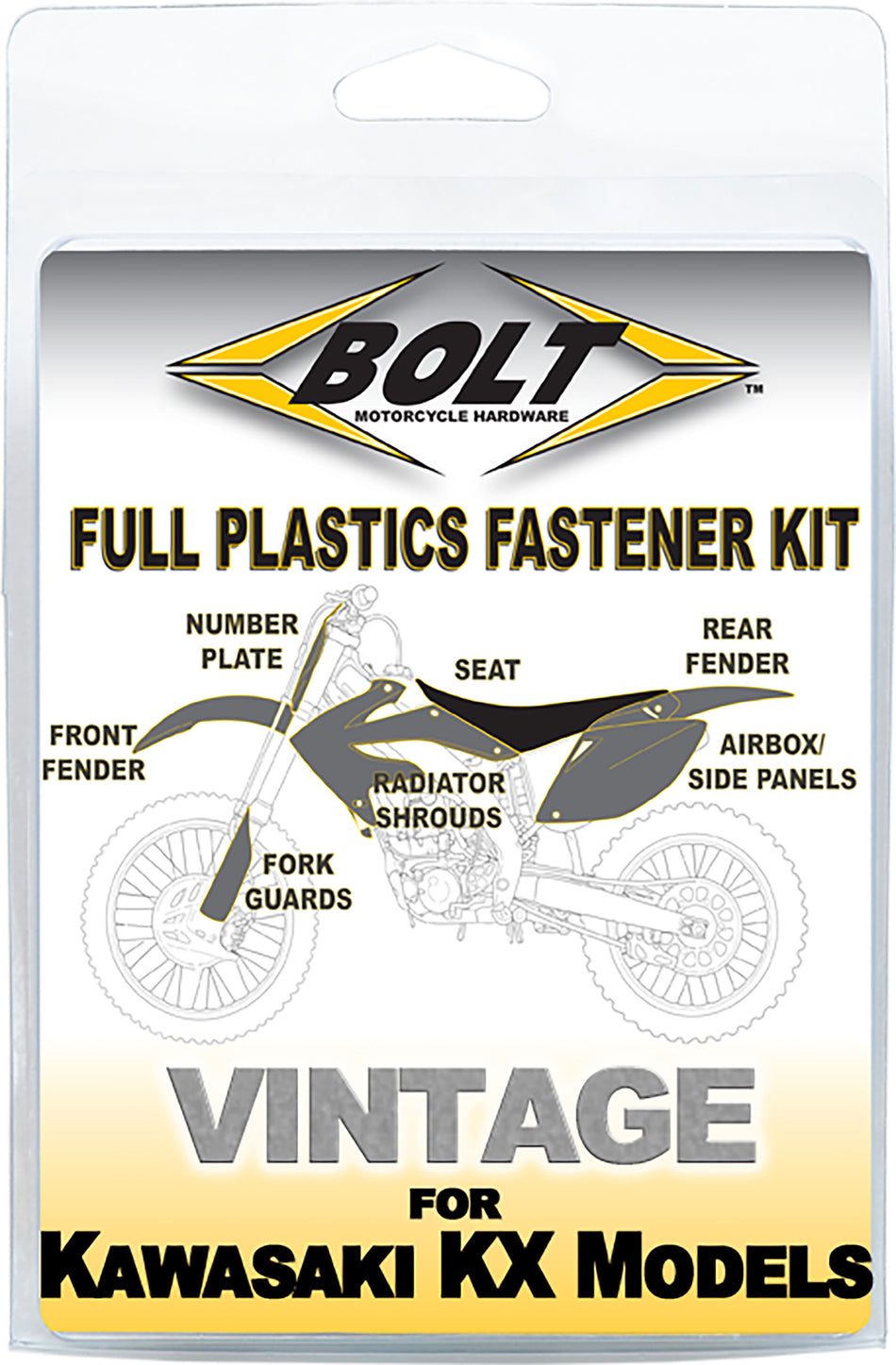 BOLT Full Plastic Fastener Kaw KAW-9293103