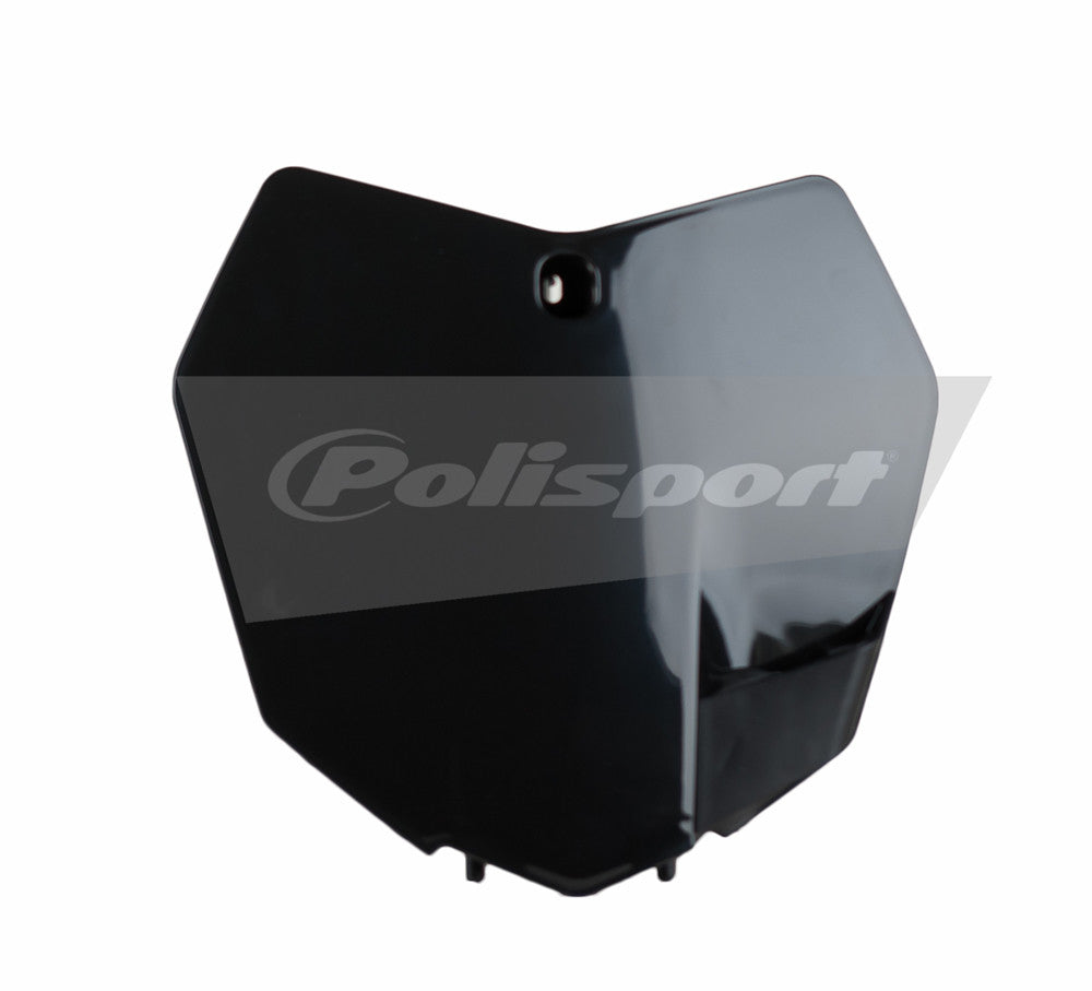 POLISPORT Front Number Plate Black 8659100003