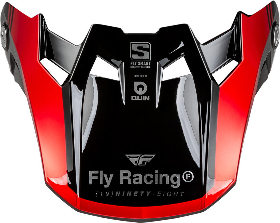 FLY RACING Formula S Carbon Legacy Visor Red Carbon/Black Yl/Sm 73-4455
