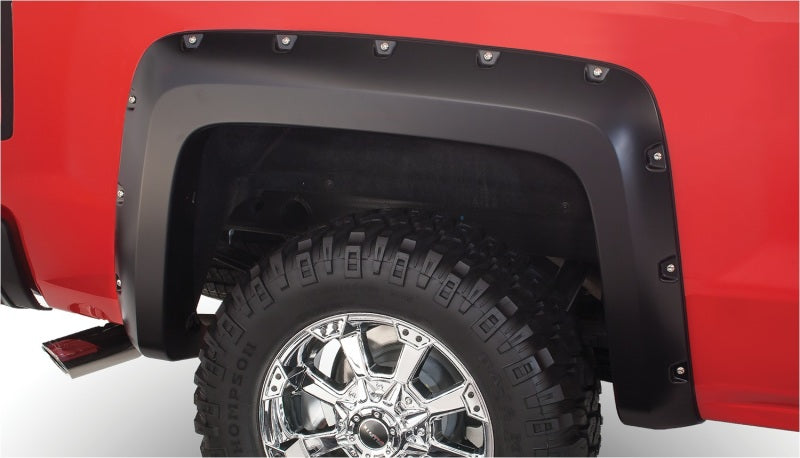 Bushwacker 07-13 Chevy Avalanche Pocket Style Flares 4pc - Black 40932-02