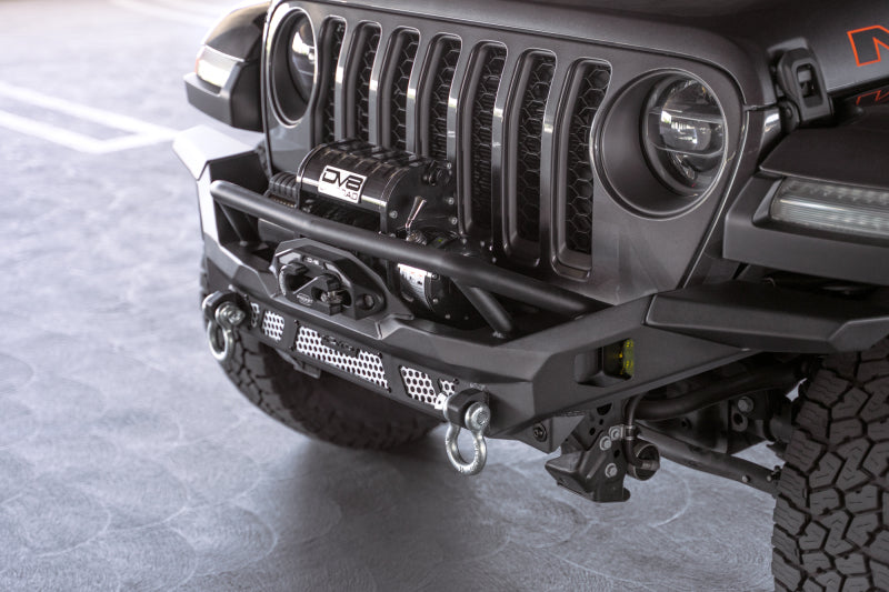 DV8 Offroad 07-18 Jeep Wrangler JK / 18-23 Wrangler JL / 20-23 Gladiator JT MTO Series Front Bumper FBJL-12