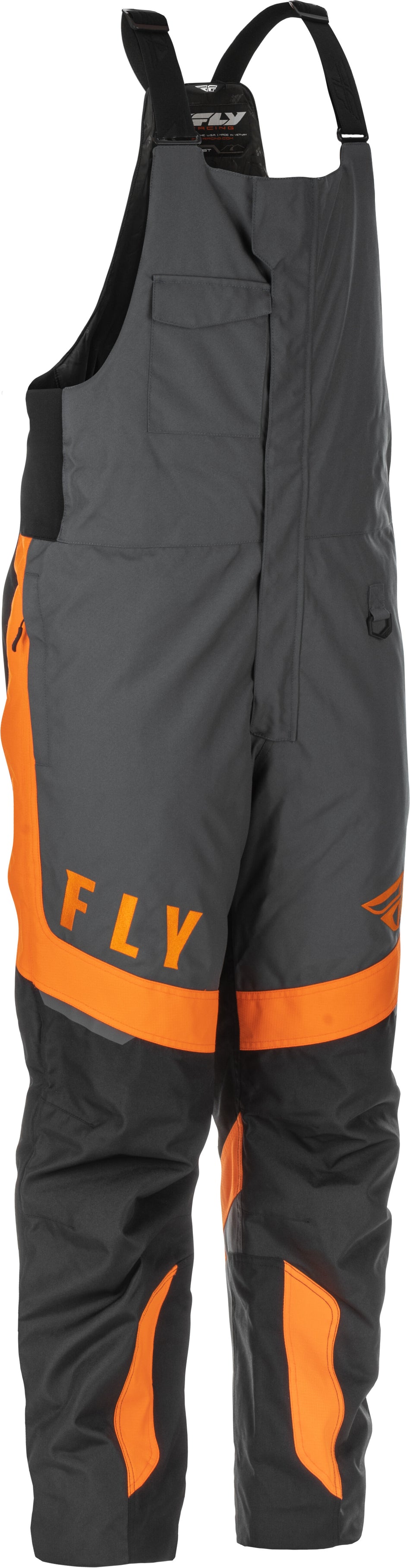 FLY RACING Outpost Bib Black/Grey/Orange Sm 470-4282S
