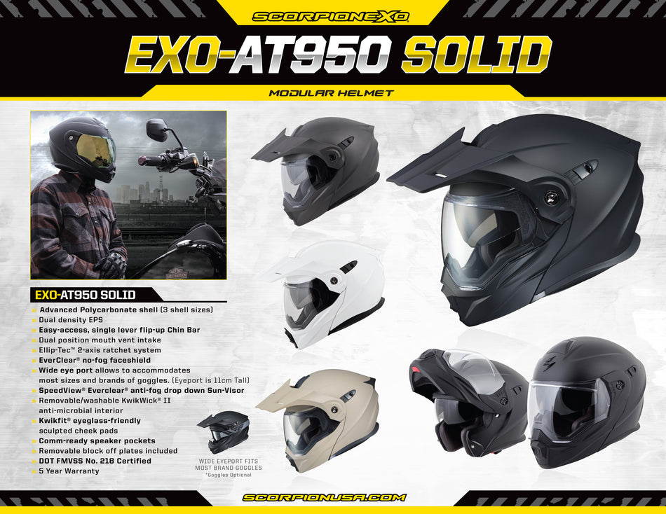 SCORPION EXO Silent Seller At950 Helmet 8.5 X 11 (20 Ct.) 59-815