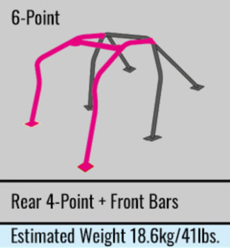 Cusco Chro-moly Roll Cage 6P S13 W/ SUNROOF (S/O / No Cancel) 220 261 ES