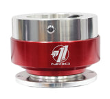 NRG Quick Release - Silver Body/ Red Chrome Ring SRK-100RD