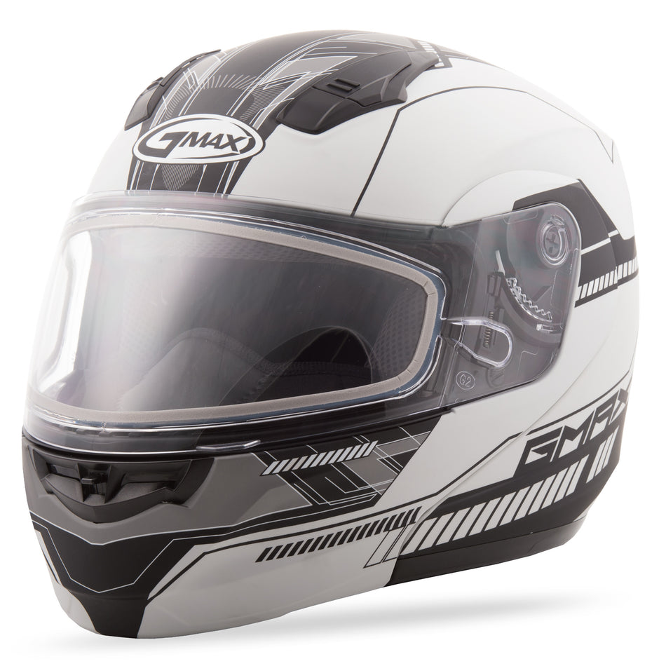 GMAX Md-04s Modular Quadrant Snow Helmet Matte White/Black Sm G2041434 TC-15F