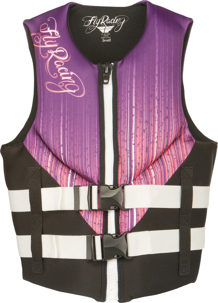 FLY RACING Neoprene Life Vest Ladies Black/Purple Xs 142424-600-810-14