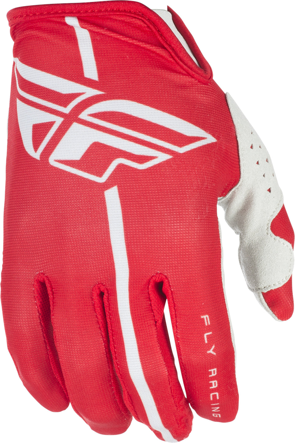 FLY RACING Lite Gloves Red/Grey Sz 4 371-01204