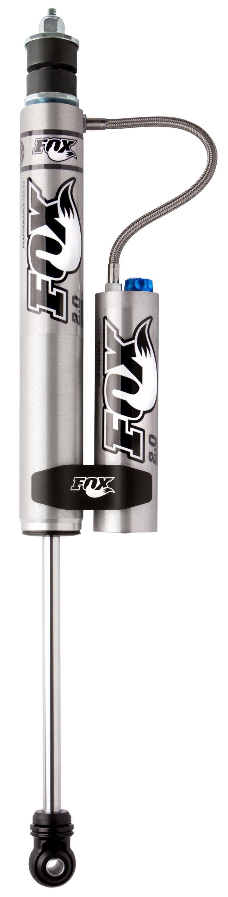 Fox 05+ Ford SD 2.0 Perf Series 9.6in. Smooth Body Remote Res. Front Shock w/CD Adj. / 2-3.5in. Lift 985-26-099