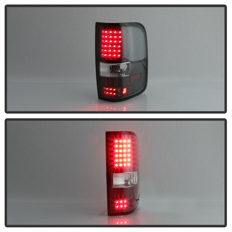 Xtune Ford F150 Styleside 04-08 (Not Fit Heritage & SVT) LED Tail Lights Black ALT-ON-FF15004-LED-BK 5012890