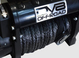 DV8 Offroad 12000 LB Winch w/ Synthetic Line & Wireless Remote - Black WB12SR