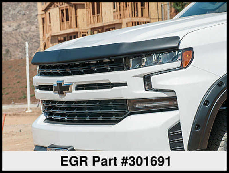 EGR 2019 Chevy 1500 Super Guard Hood Guard - Dark Smoke 301691