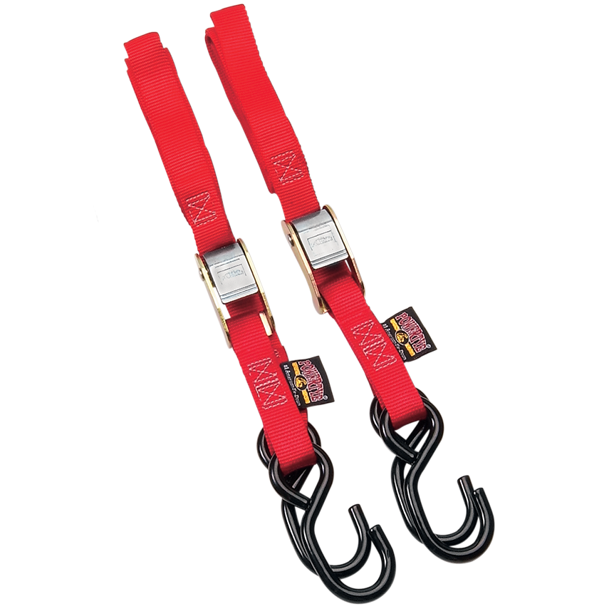 POWERTYE MFG. Standard Tie-Downs - 1" x 5-1/2' - Red 22261