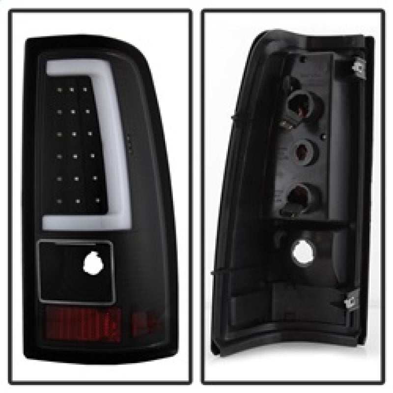 xTune Chevy Silverado 1500/2500/3500 99-02 / Version 3 Tail Lights Black ALT-ON-CS99V3-LBLED-BK 9038761