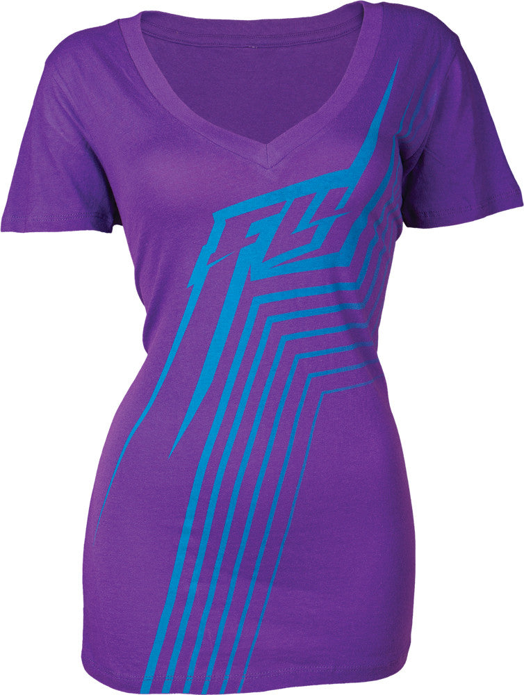 FLY RACING Rs V-Neck Tee Purple/Blue L 356-0209L