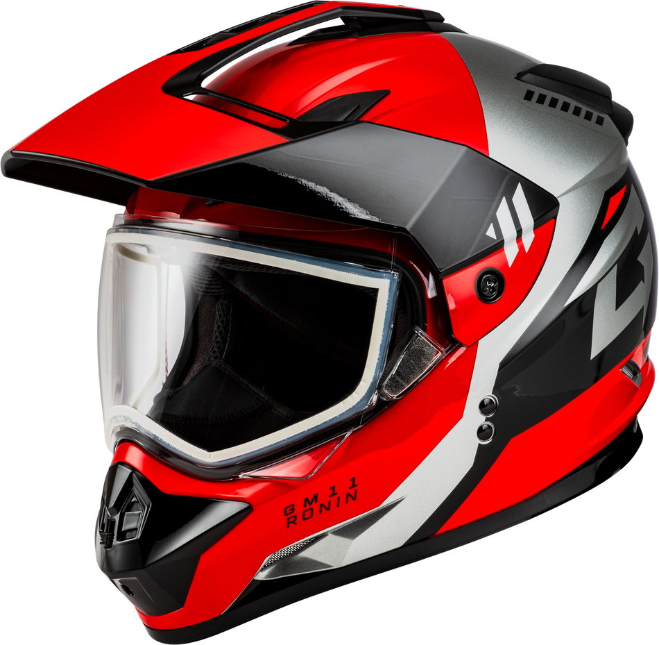 GMAX Gm-11 Ronin Helmet Black/Red 3x A1115159