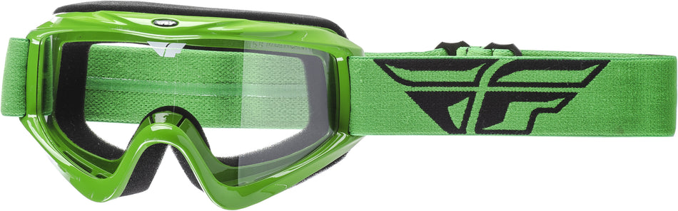 FLY RACING 2018 Focus Goggle Green W/Clear Lens 37-4005
