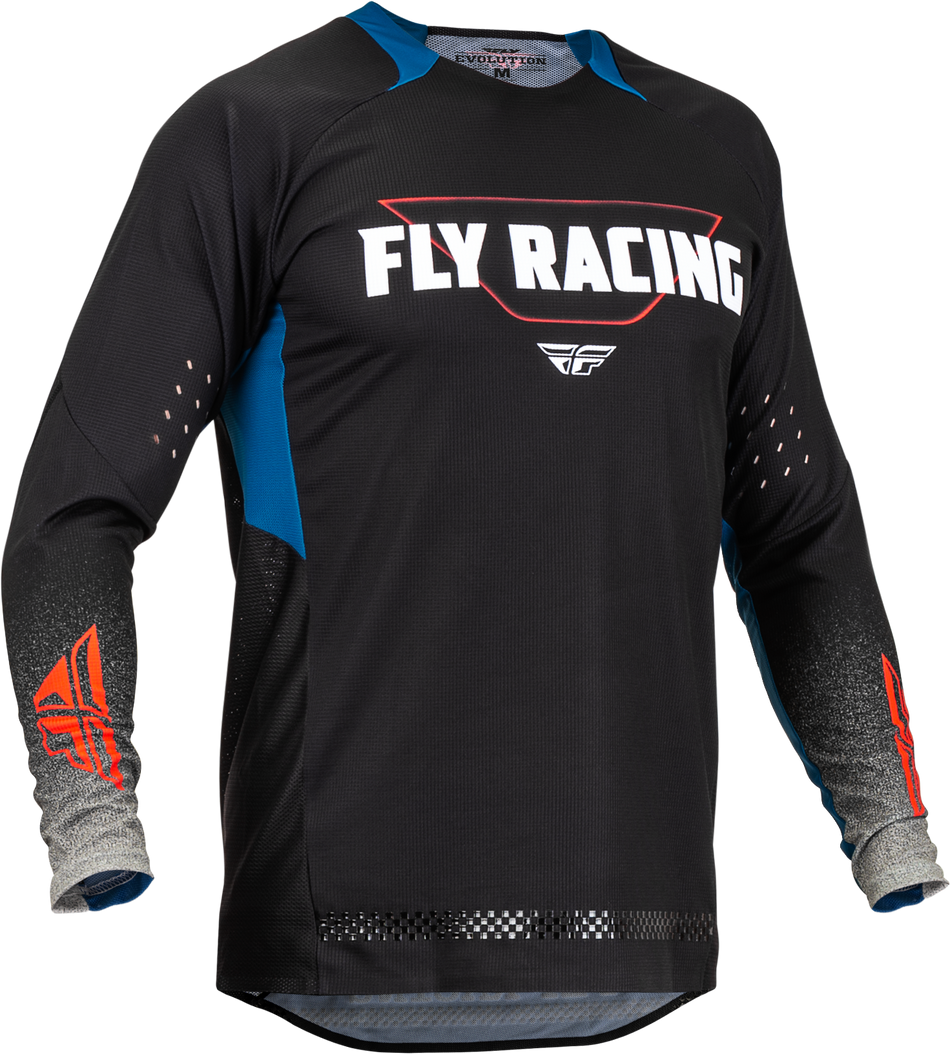 FLY RACING Evolution Dst Jersey Black/Grey/Blue Lg 376-121L