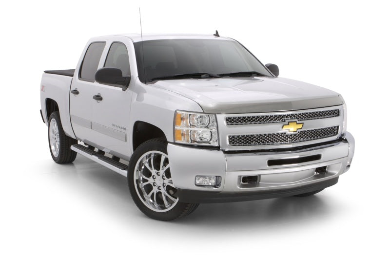 AVS 15-18 Chevy Silverado 2500 (Excl. Induct Hood) Aeroskin Low Profile Hood Shield - Chrome