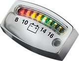 KURYAKYN LED Battery Gauge - Chrome - 2" x 3/4" x 3/16" 4219