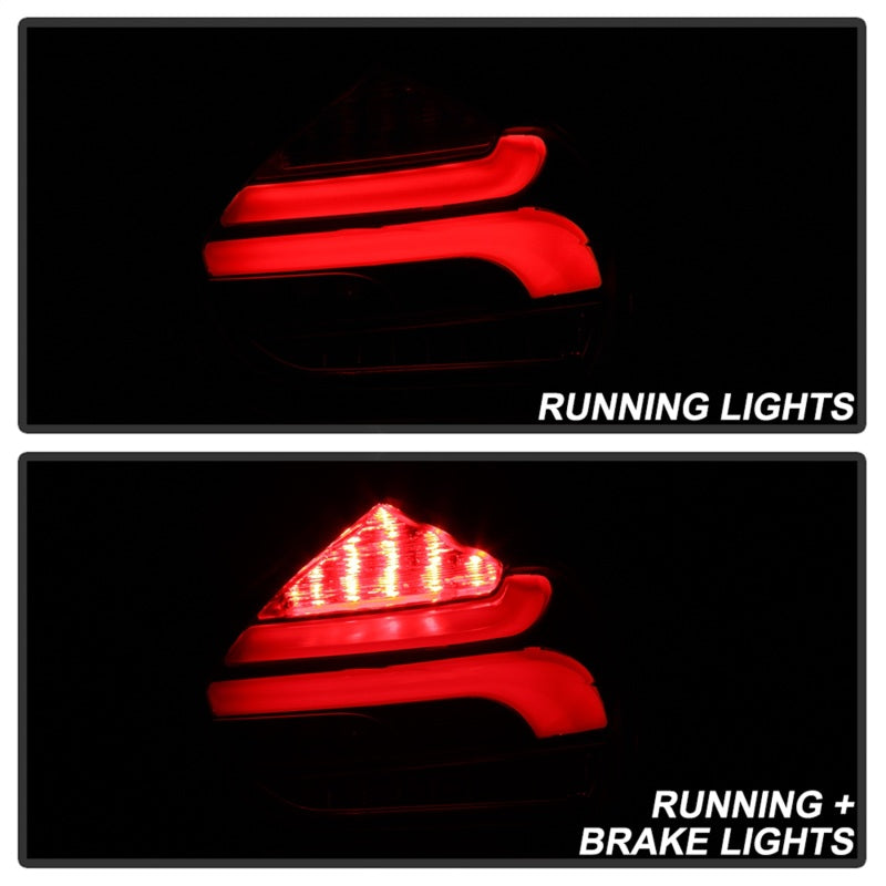 Spyder 15-17 Ford Focus Hatchback LED Tail Lights w/Indicator/Reverse - Black (ALT-YD-FF155D-LED-BK) 5085719