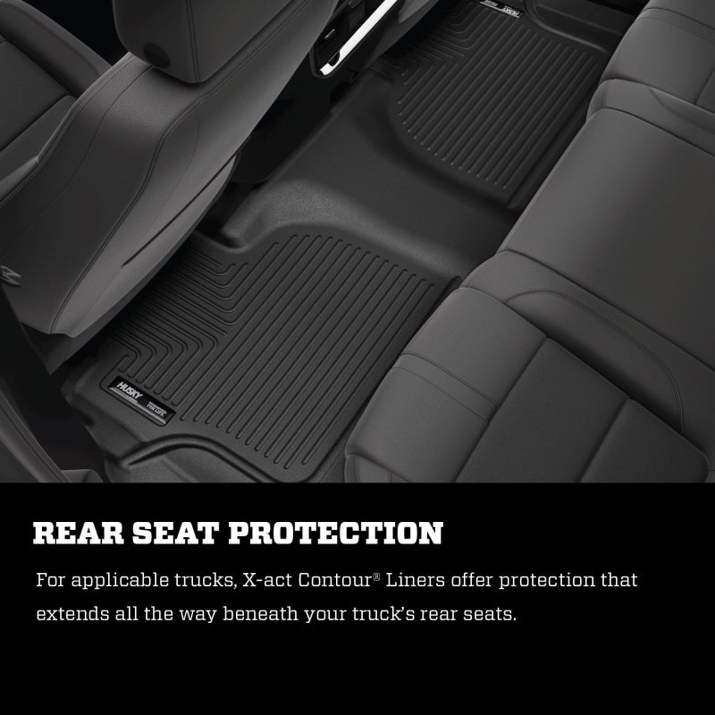 Husky Liners 2015 Chevrolet Suburban / Yukon X-Act Contour Black Floor Liners (2nd Seat) 53271