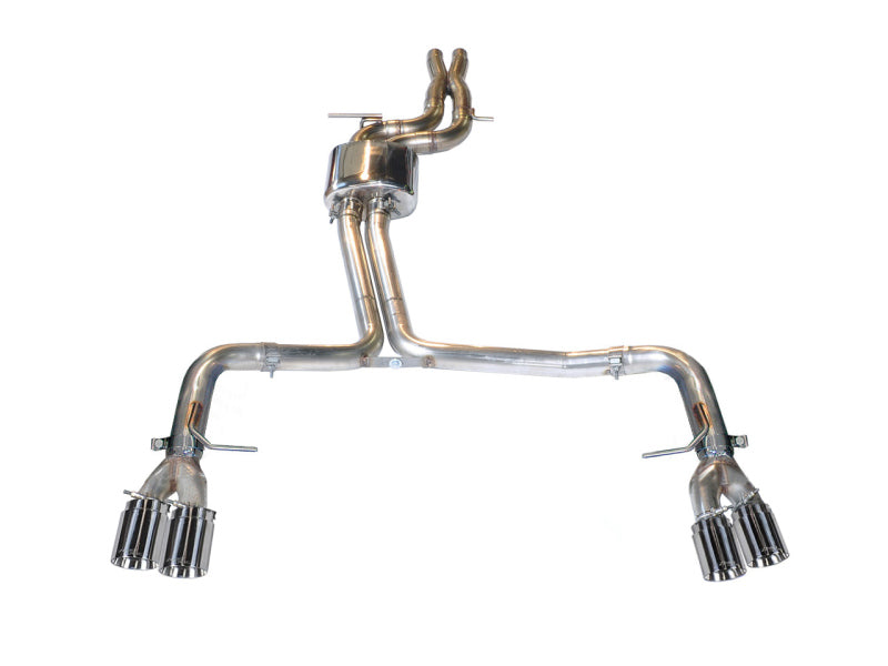 AWE Tuning Audi B8.5 S5 3.0T Track Edition Exhaust - Chrome Silver Tips (90mm) 3010-42046