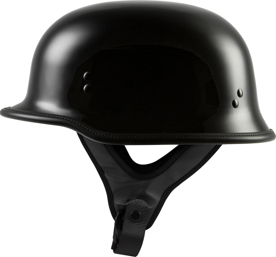 HIGHWAY 21 9mm German Beanie Helmet Gloss Black Md H77-1000M