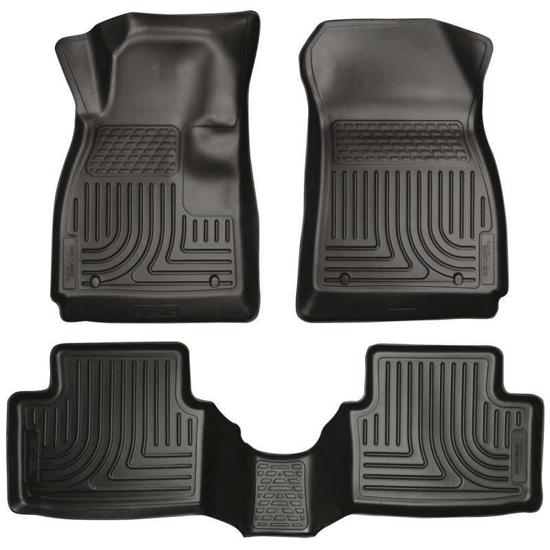 Husky Liners 14 Chevrolet Impala Weatherbeater Black Front & 2nd Seat Floor Liners 99101