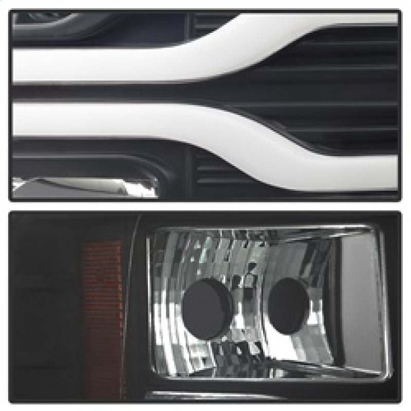 Spyder Chevy Silverado 1500 07-13 Version 3 Projector Headlights - Black PRO-YD-CS07V3-LBDRL-BK 5083609