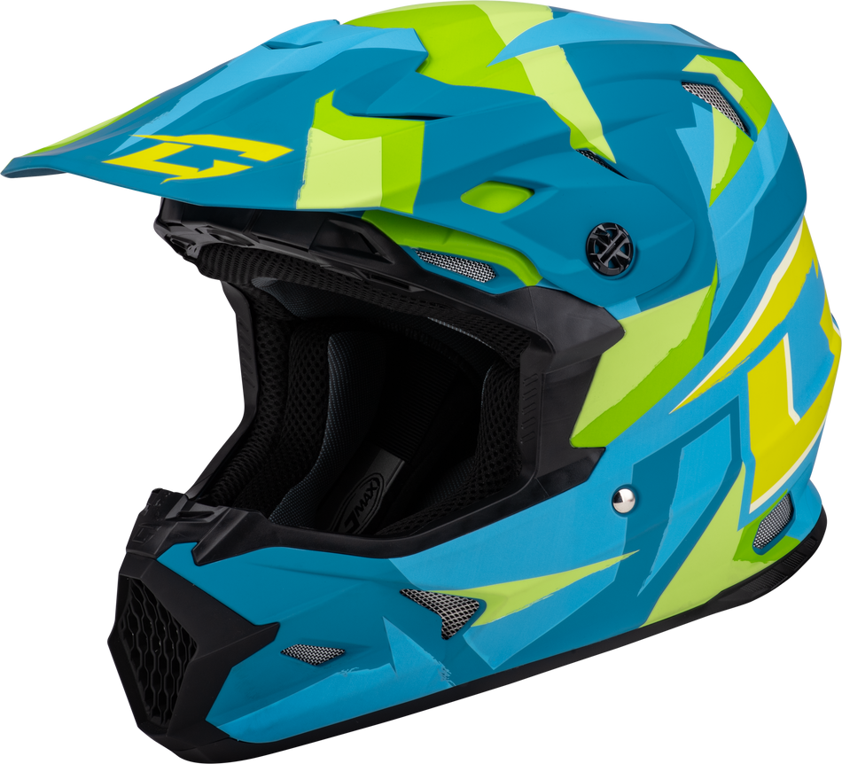 GMAX Mx-96 Splinter Helmet Matte Blue/Green 3x D3961189