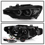 Spyder 12-14 BMW F30 3 Series 4DR Projector Headlights - LED DRL - Blk Smoke PRO-YD-BMWF3012-DRL-BSM 5085047