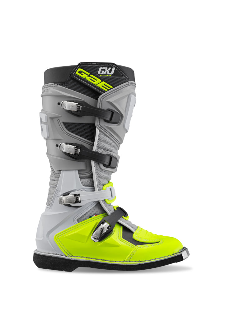 Gaerne GXJ Boot Grey/Fluorescent Yellow Size - Youth 1