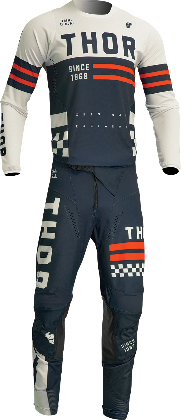 THOR Youth Pulse Combat Jersey - Midnight/White - Large 2912-2189