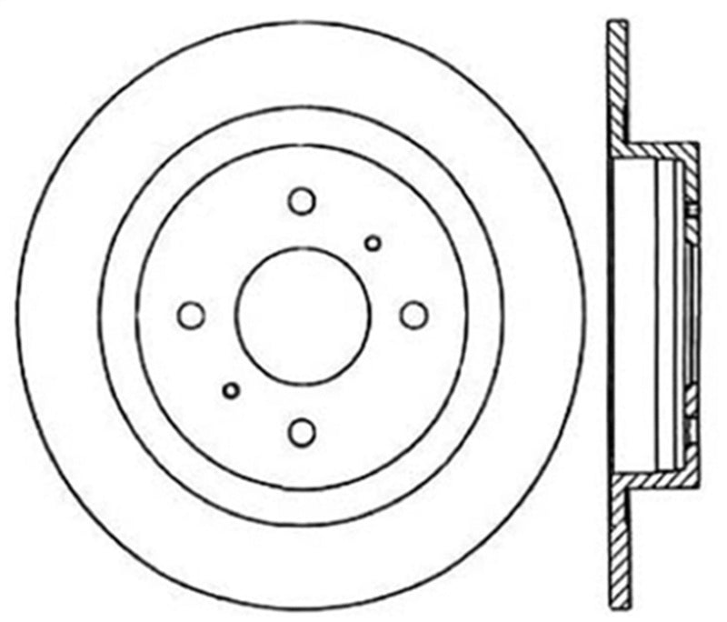 StopTech Slotted & Drilled Sport Brake Rotor 127.42021L