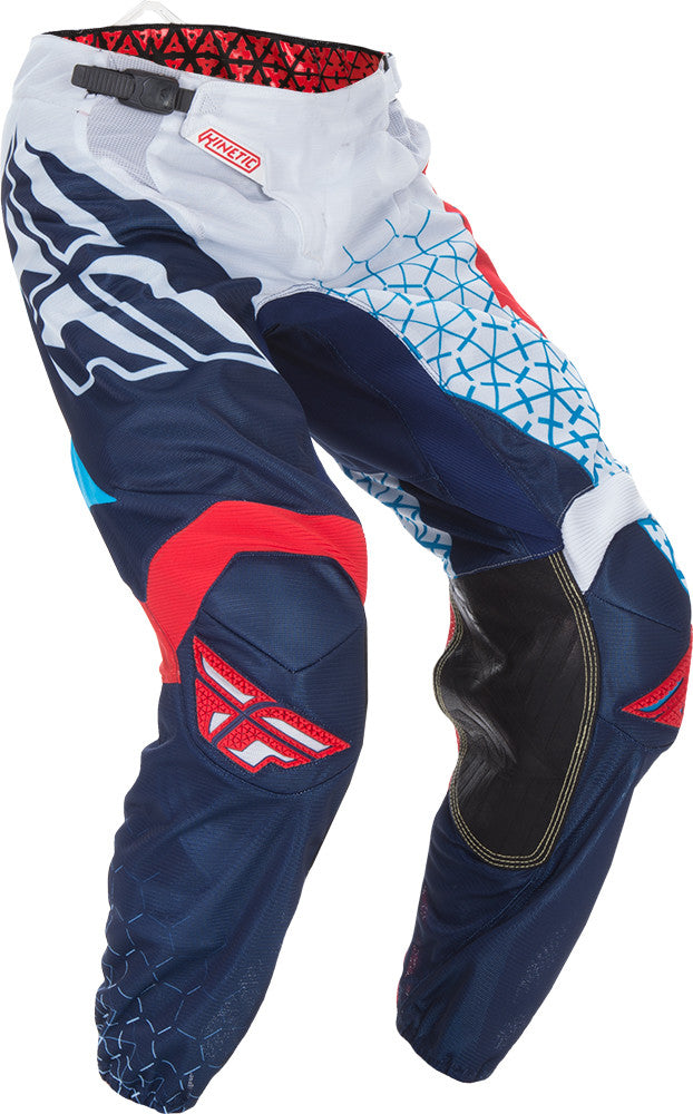 FLY RACING Kinetic Trifecta Mesh Pant Red/White/Blue 28s 370-33228S