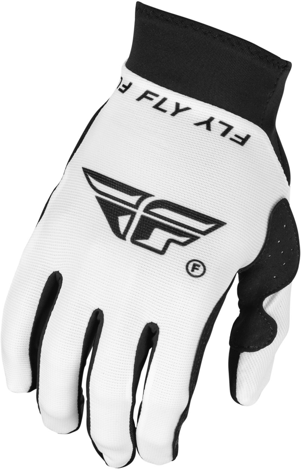 FLY RACING Youth Pro Lite Gloves White/Black Yl 377-045YL