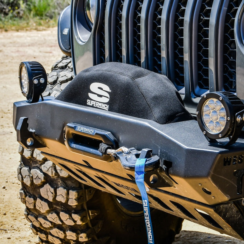 Superwinch Winch Cover for Sx 10000/12000/Talon 9.5 Integrated Winches - Blk Neoprene 1571